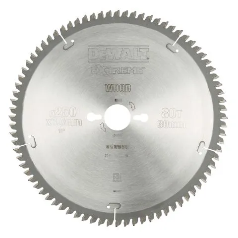 Köp online DT4287-QZ Dewalt Sågklinga 250 x 30 mm, 80T
